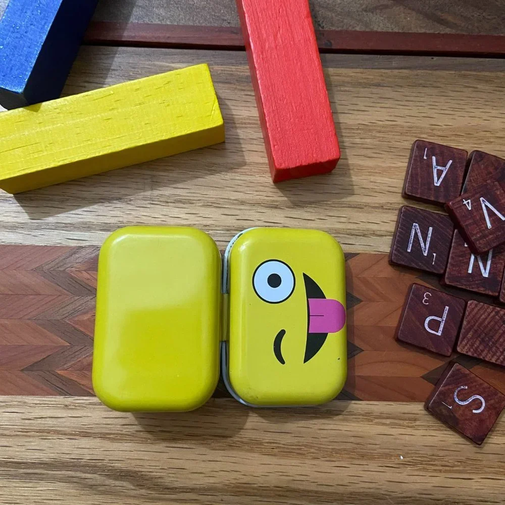 Winking Emoji - Yellow Mini Tin Box